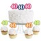 Big Dot of Happiness 40th Birthday - Cheerful Happy Birthday - Dessert Cupcake Toppers - Fortieth Birthday Party Clear Treat Picks - Set of 24